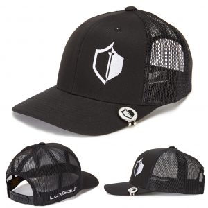 LIMITED EDITION LuxGolf ‘Shield Pro’ Hat- BETHPAGE BLACK